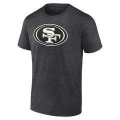 San Francisco 49ers Personalized Name & Number Monochrome T-Shirt Charcoal | NFL