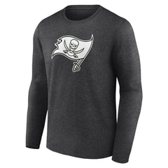 Tampa Bay Buccaneers Personalized Name & Number Monochrome Long Sleeve T-Shirt Charcoal | NFL