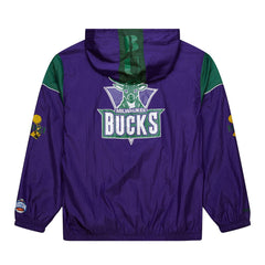 Milwaukee Bucks Unisex Hardwood Classics Team OG 3.0 Anorak Half-Zip Windbreaker Jacket Purple - NBA