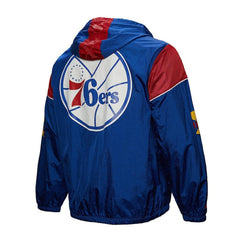 Philadelphia 76ers Unisex Hardwood Classics Team OG 3.0 Anorak Half-Zip Windbreaker Jacket Royal - NBA