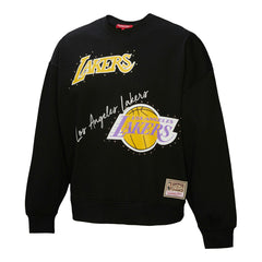 Los Angeles Lakers Women's Hardwood Classics Home Team Pullover Sweatshirt Black - NBA