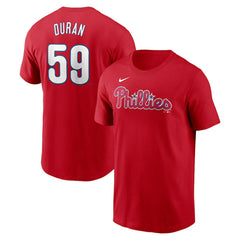 Jhoan Duran Philadelphia Phillies Nike Fuse Name & Number T-Shirt - MLB