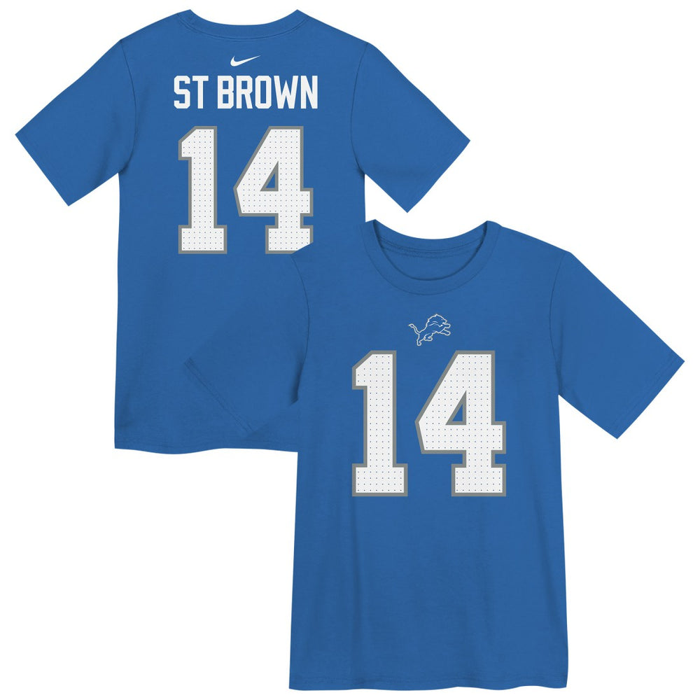 Amon-Ra St. Brown Detroit Lions Preschool Player Name & Number T-Shirt Blue | Nike for Sale
