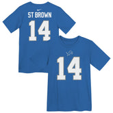Amon-Ra St. Brown Detroit Lions Preschool Player Name & Number T-Shirt Blue | Nike for Sale