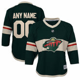 Minnesota Wild Youth Replica Custom Jersey - Green - NHL