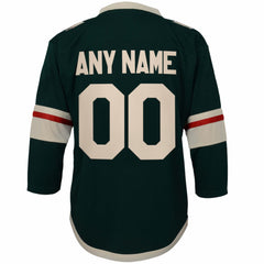 Minnesota Wild Youth Replica Custom Jersey - Green - NHL