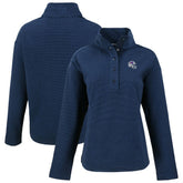 Buffalo Bills Cutter & Buck Women's Hunts Point Eco Half-Snap Sweatshirt Navy | NFL