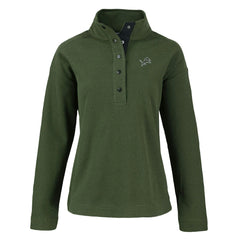 Detroit Lions Cutter & Buck Women's Hunts Point Eco Half-Snap Sweatshirt Green | NFL