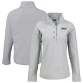 Seattle Seahawks Cutter & Buck Women's Hunts Point Eco Half-Snap Sweatshirt Gray | NFL