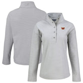Washington Commanders Cutter & Buck Women's Hunts Point Eco Half-Snap Sweatshirt Gray | NFL