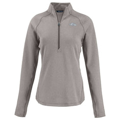 Baltimore Ravens Cutter & Buck Women's Peshastin Eco Fleece Recycled Tri-Blend Raglan Half-Zip Jacket Heather Gray | NFL