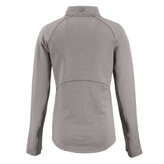 Baltimore Ravens Cutter & Buck Women's Peshastin Eco Fleece Recycled Tri-Blend Raglan Half-Zip Jacket Heather Gray | NFL