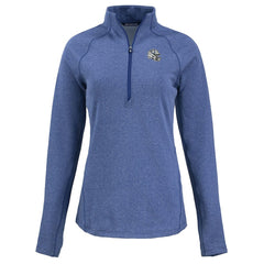 Indianapolis Colts Cutter & Buck Women's Peshastin Eco Fleece Recycled Tri-Blend Raglan Half-Zip Jacket Heather Royal | NFL