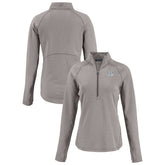 Cincinnati Bengals Cutter & Buck Women's Peshastin Eco Fleece Recycled Tri-Blend Raglan Half-Zip Jacket Heather Gray | NFL