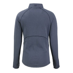 Green Bay Packers Cutter & Buck Women's Americana Peshastin Eco Fleece Recycled Tri-Blend Raglan Half-Zip Jacket Heather Navy | NFL