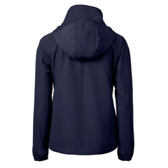 Chicago Bears Cutter & Buck Women's Charter Eco Recycled Half-Zip Hooded Anorak Jacket Navy | NFL