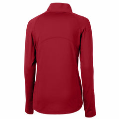 Tampa Bay Buccaneers Cutter & Buck Women's Historical Adapt Eco Knit Stretch Recycled Raglan Half-Zip Top Red | NFL