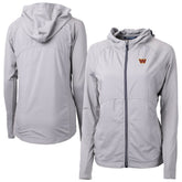 Washington Commanders Cutter & Buck Women's Primary Adapt Eco Knit Hybrid Recycled Full-Zip Jacket Gray | NFL
