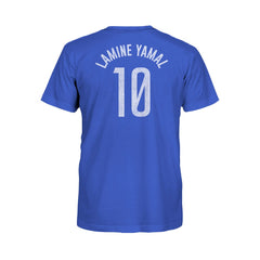 Lamine Yamal Barcelona 1863FC Youth Player Name & Number T-Shirt Blue - FIFA World CUP