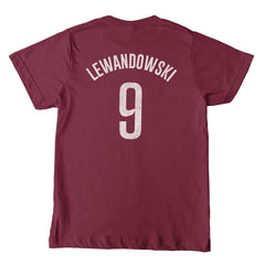 Robert Lewandowski Barcelona 1863FC Youth Player T-Shirt Maroon - FIFA World CUP