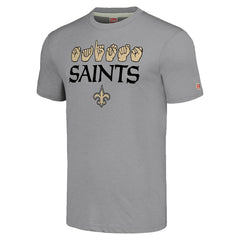 New Orleans Saints Homage Unisex The NFL ASL Collection by Love Sign American Sign Language T-Shirt Grey | NFL