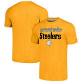 Pittsburgh Steelers Homage Unisex The NFL ASL Collection by Love Sign American Sign Language T-Shirt Gold | NFL