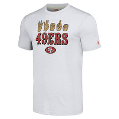 San Francisco 49ers Homage Unisex The NFL ASL Collection by Love Sign American Sign Language T-Shirt Ash | NFL