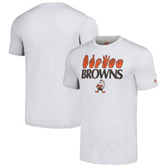 Cleveland Browns Homage Unisex The NFL ASL Collection by Love Sign American Sign Language T-Shirt Ash | NFL