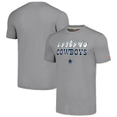 Dallas Cowboys Homage Unisex The NFL ASL Collection by Love Sign American Sign Language T-Shirt Gray | NFL