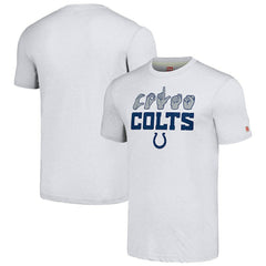 Indianapolis Colts Homage Unisex The NFL ASL Collection by Love Sign American Sign Language T-Shirt Ash | NFL