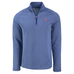 Atlanta Braves Cutter & Buck Peshastin Eco Fleece Recycled Raglan Quarter-Zip Top - MLB
