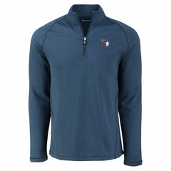 Cleveland Guardians Cutter & Buck Peshastin Eco Fleece Recycled Raglan Quarter-Zip Top - MLB