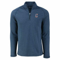 Cleveland Guardians Cutter & Buck Peshastin Eco Fleece Recycled Raglan Quarter-Zip Top - MLB