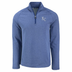 Kansas City Royals Cutter & Buck Peshastin Eco Fleece Recycled Raglan Quarter-Zip Top - MLB