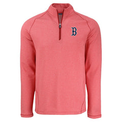 Boston Red Sox Cutter & Buck Peshastin Eco Fleece Recycled Raglan Quarter-Zip Top - MLB