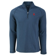 Boston Red Sox Cutter & Buck Peshastin Eco Fleece Recycled Raglan Quarter-Zip Top - MLB