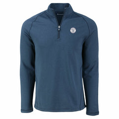 Milwaukee Brewers Cutter & Buck Peshastin Eco Fleece Recycled Raglan Quarter-Zip Top - MLB