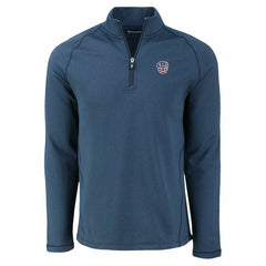 Milwaukee Brewers Cutter & Buck Peshastin Eco Fleece Recycled Raglan Quarter-Zip Top - MLB