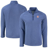 New York Yankees Cutter & Buck Peshastin Eco Fleece Recycled Raglan Quarter-Zip Top - MLB