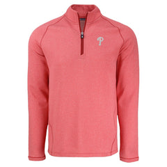 Philadelphia Phillies Cutter & Buck Peshastin Eco Fleece Recycled Raglan Quarter-Zip Top - MLB