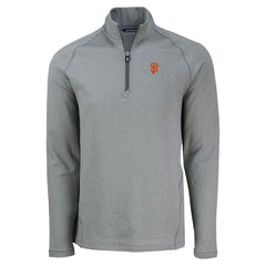 San Francisco Giants Cutter & Buck Peshastin Eco Fleece Recycled Raglan Quarter-Zip Top - MLB