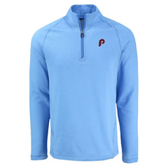 Philadelphia Phillies Cutter & Buck Peshastin Eco Fleece Recycled Raglan Quarter-Zip Top - MLB