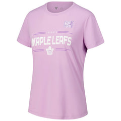 Auston Matthews Toronto Maple Leafs Levelwear Women's Hockey Fights Cancer Anthem Name & Number T-Shirt - Lavender - NHL