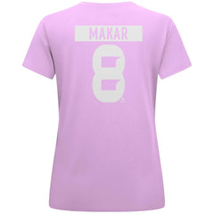 Cale Makar Colorado Avalanche Levelwear Women's Hockey Fights Cancer Anthem Name & Number T-Shirt - Lavender - NHL