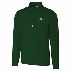 Green Bay Packers Cutter & Buck Traverse Stretch Quarter-Zip Top Hunter Green | NFL