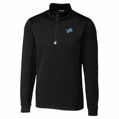 Detroit Lions Cutter & Buck Traverse Stretch Quarter-Zip Top Black | NFL
