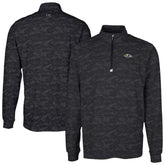 Baltimore Ravens Cutter & Buck Traverse Camo Print Stretch Quarter-Zip Top Black | NFL