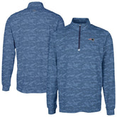 New England Patriots Cutter & Buck Traverse Camo Print Stretch Quarter-Zip Top Navy | NFL