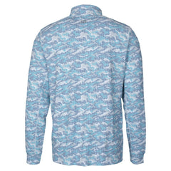 Seattle Seahawks Cutter & Buck Traverse Camo Print Stretch Quarter-Zip Top Navy | NFL