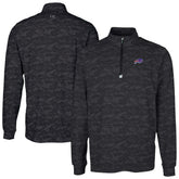 Buffalo Bills Cutter & Buck Traverse Camo Print Stretch Quarter-Zip Top Black | NFL